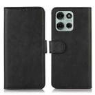 For Motorola Moto G75 5G Cow Texture Leather Phone Case(Black) - 1