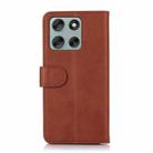 For Motorola Moto G56 5G Cow Texture Leather Phone Case(Brown) - 3