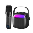 WK D43 Mini Karaoke Bluetooth Speaker(Black) - 1