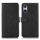 For Sony Xperia 5 V Cow Texture Leather Phone Case(Black) - 1