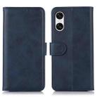 For Sony Xperia 10 VI Cow Texture Leather Phone Case(Blue) - 1