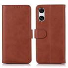 For Sony Xperia 10 VI Cow Texture Leather Phone Case(Brown) - 1