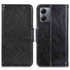 For Motorola Moto G14 4G Nappa Texture Flip Leather Phone Case(Black) - 1