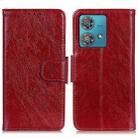 For Motorola Edge 40 Neo Nappa Texture Flip Leather Phone Case(Red) - 1