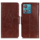 For Motorola Edge 40 Neo Nappa Texture Flip Leather Phone Case(Brown) - 1