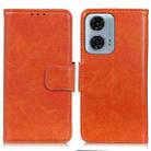 For Motorola Moto G04 / G24 Nappa Texture Flip Leather Phone Case(Orange) - 1