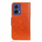 For Motorola Moto G85 Nappa Texture Flip Leather Phone Case(Orange) - 3