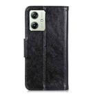 For Motorola Moto G64 5G Nappa Texture Flip Leather Phone Case(Black) - 3