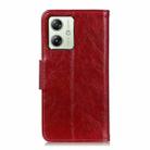 For Motorola Moto G64 5G Nappa Texture Flip Leather Phone Case(Red) - 3