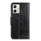 For Motorola Moto G54 India Nappa Texture Flip Leather Phone Case(Black) - 3