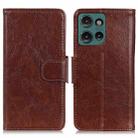 For Motorola Edge 50 Neo Nappa Texture Flip Leather Phone Case(Brown) - 1