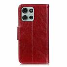 For Motorola Moto G75 5G Nappa Texture Flip Leather Phone Case(Red) - 3