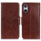For Sony Xperia 5 V Nappa Texture Flip Leather Phone Case(Brown) - 1