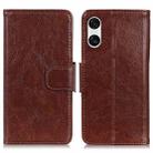 For Sony Xperia 10 VI Nappa Texture Flip Leather Phone Case(Brown) - 1