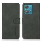 For Motorola Edge 40 Neo KHAZNEH Matte Texture Leather Phone Case(Green) - 1