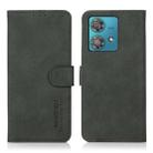 For Motorola Moto G84 5G KHAZNEH Matte Texture Leather Phone Case(Green) - 1