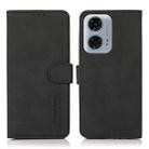 For Motorola Moto G04 / G24 KHAZNEH Matte Texture Leather Phone Case(Black) - 1