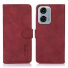 For Motorola Moto G24 Power KHAZNEH Matte Texture Leather Phone Case(Red) - 1