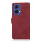 For Motorola Moto G85 KHAZNEH Matte Texture Leather Phone Case(Red) - 3