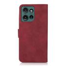 For Motorola Edge 50 5G Global KHAZNEH Matte Texture Leather Phone Case(Red) - 3