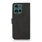 For Motorola Edge 50 5G Global KHAZNEH Matte Texture Leather Phone Case(Black) - 3