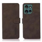 For Motorola Edge 50 Neo KHAZNEH Matte Texture Leather Phone Case(Brown) - 1