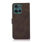 For Motorola Edge 50 Neo KHAZNEH Matte Texture Leather Phone Case(Brown) - 3