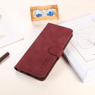 For Motorola Moto G55 5G KHAZNEH Matte Texture Leather Phone Case(Red) - 2