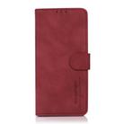 For Motorola Moto G55 5G KHAZNEH Matte Texture Leather Phone Case(Red) - 3