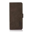 For Motorola Moto G75 5G KHAZNEH Matte Texture Leather Phone Case(Brown) - 3