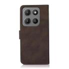 For Motorola Moto G15 4G / G05 KHAZNEH Matte Texture Leather Phone Case(Brown) - 3