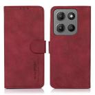 For Motorola Moto G15 4G / G05 KHAZNEH Matte Texture Leather Phone Case(Red) - 1