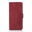 For Motorola Moto G15 4G / G05 KHAZNEH Matte Texture Leather Phone Case(Red) - 2