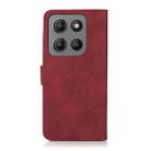 For Motorola Moto G15 4G / G05 KHAZNEH Matte Texture Leather Phone Case(Red) - 3