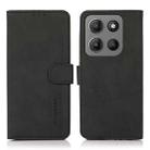 For Motorola Moto G15 4G / G05 KHAZNEH Matte Texture Leather Phone Case(Black) - 1