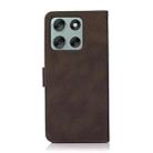 For Motorola Moto G56 5G KHAZNEH Matte Texture Leather Phone Case(Brown) - 3