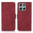 For Motorola Moto G56 5G KHAZNEH Matte Texture Leather Phone Case(Red) - 1