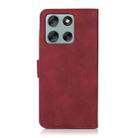 For Motorola Moto G56 5G KHAZNEH Matte Texture Leather Phone Case(Red) - 3