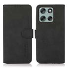 For Motorola Moto G56 5G KHAZNEH Matte Texture Leather Phone Case(Black) - 1