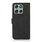 For Motorola Moto G56 5G KHAZNEH Matte Texture Leather Phone Case(Black) - 3
