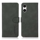 For Sony Xperia 10 VI KHAZNEH Matte Texture Leather Phone Case(Green) - 1