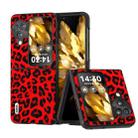 For OPPO Find N3 Flip ABEEL Black Edge Leopard Phone Case(Red Leopard) - 1