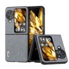 For OPPO Find N3 Flip ABEEL Diamond Black Edge Phone Case(Jewel Black) - 1