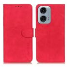 For Motorola Moto G24 Power KHAZNEH Retro Texture Leather Phone Case(Red) - 1