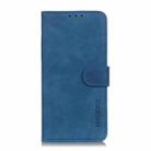 For Motorola Moto G64 5G KHAZNEH Retro Texture Leather Phone Case(Blue) - 3