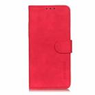 For Motorola Moto G15 4G / G05 KHAZNEH Retro Texture Leather Phone Case(Red) - 2