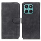 For Motorola Edge 60 Fusion KHAZNEH Retro Texture Leather Phone Case(Black) - 1