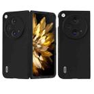 For OPPO Find N3 ABEEL Genuine Leather Silky Soft Black Edge Phone Case(Black) - 1