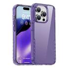 For iPhone 15 Pro Max iPAKY YG Series Transparent PC+TPU Phone Case(Transparent Purple) - 1