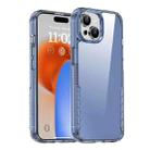 For iPhone 15 Plus iPAKY YG Series Transparent PC+TPU Phone Case(Transparent Blue) - 1